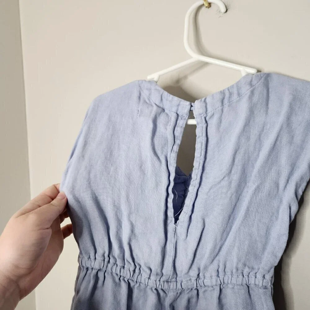 ZARA Blue Linen Jumpsuit